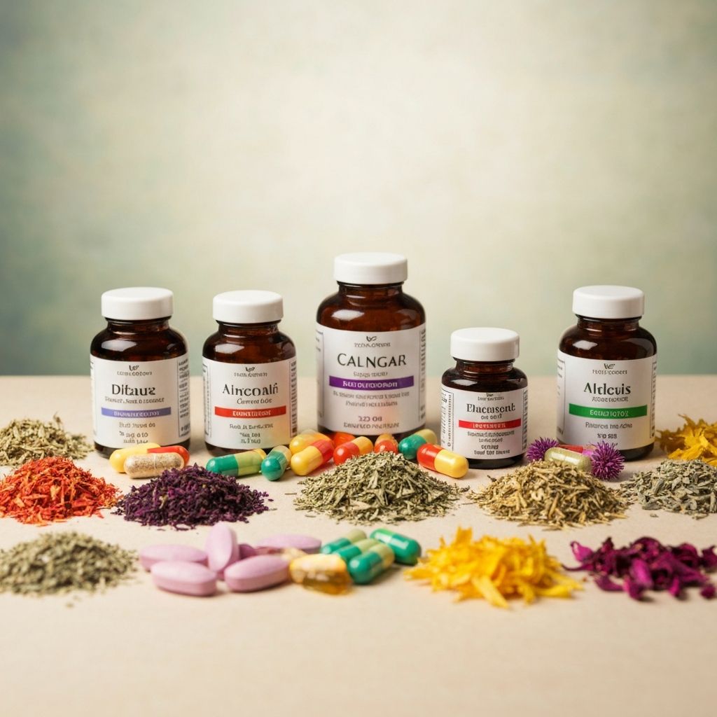 Quality natural supplements display